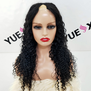 Nuovo V parte parrucca capelli umani ricci capelli grezzi sottile senza colla V parte parrucca/U parte parrucca si fondono con la propria attaccatura dei capelli - Product Image 3