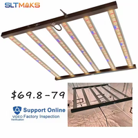 SLTMAKS spektrum penuh 5x5 tumbuh cahaya lampu Daisy Rantai Dimmable Led Samsung tumbuh cahaya 720 Watt untuk tanaman dalam ruangan Hortikultura