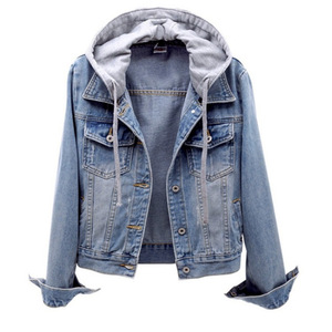 <span class=keywords><strong>Veste</strong></span> <span class=keywords><strong>en</strong></span> <span class=keywords><strong>jean</strong></span> à capuche <span class=keywords><strong>courte</strong></span> personnalisée printemps et automne manches longues coupe ajustée vêtements d'extérieur <span class=keywords><strong>veste</strong></span> <span class=keywords><strong>en</strong></span> <span class=keywords><strong>jean</strong></span> à capuche réglable - Product Image 3