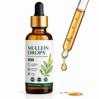 Extrait de feuille de molène en gouttes liquides orales OEM pour adultes unisexe, produits de beauté, bienfaits antioxydants, améliore l'immunité, 120 ml