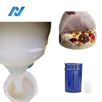 Caoutchouc de silicone liquide à deux composants pour la fabrication de moules en plâtre RTV2 Matière première de silicone liquide à durcissement à l'étain