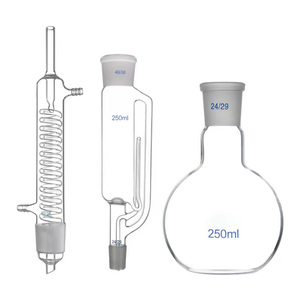 Lab glassware <strong>Soxhlet</strong> Extraction <strong>Apparatus</strong> with Coil Condenser - Product Image 3