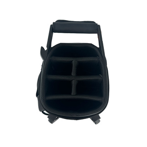 Chengsheng vente entière usine logo personnalisé sacs <span class=keywords><strong>de</strong></span> support <span class=keywords><strong>de</strong></span> golf noirs durables et imperméables avec séparateurs à 6 voies pour terrains <span class=keywords><strong>de</strong></span> golf - Product Image 5