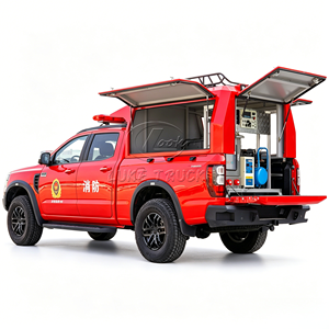 Camion de logistique incendie 4x4 avec cabine de stockage d'équipement entièrement fermée, véhicule de patrouille incendie - Product Image 3