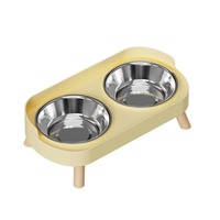 Livraison directe Shopify Fulfillment Products 2025 Portable en acier inoxydable Nourriture pour chien et chat Eau potable Double bol