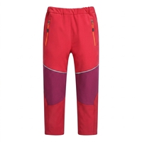 Pantalon d'hiver réversible pour enfants, doublé polaire, coupe épaissie, coupe-vent, écoresponsable, nouveau style, pour garçons et filles, avec braguette zippée