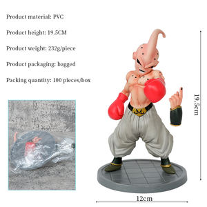 Nouveauté 20cm PVC binaire modèle Anime Dragons balle Figure artisanat debout boxe Buu ornements cadeaux populaires - Product Image 2