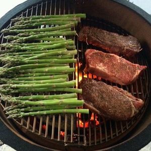 Accessoires pour barbecue au charbon Kamado Auplex, <span class=keywords><strong>grille</strong></span> en acier inoxydable, système de cuisson « Divide & Conquer », extension pour cuisine extérieure - Product Image 6