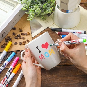 Doodle trẻ em <span class=keywords><strong>Mug</strong></span> với chất lỏng có thể giặt phấn đánh dấu lặp lại sử dụng DIY <span class=keywords><strong>Mug</strong></span> paintable Đen gốm bảng đen cốc cà phê 11oz - Product Image 5