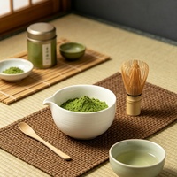 Bol à matcha en céramique, style japonais, pour préparer le thé vert matcha.