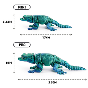 Vashine 3D imprimé PLA coloré à crête lézard Cabrite figurine animaux créativité <span class=keywords><strong>Anime</strong></span> Figure dinosaure jouet amical - Product Image 4