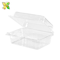Boîte plastique à emporter 50 pièces, emballage pour aliments jetables chinois, boîte en plastique avec couvercle