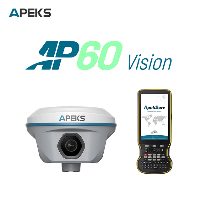 Promotion 2 Camares 1408channels Tilt120 Survey Equipment Apeks AP60 Base and Rover Gps Rtk