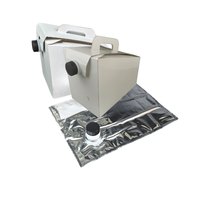Sacs en carton de 96 oz et 128 oz - Sacs fourre-tout en carton - Ensemble complet de 3L de sachets de café pour boissons chaudes avec bouchon à vis aluminisé
