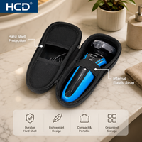 Étui de voyage rigide personnalisé HCD en EVA avec fermeture éclair pour rasoirs Norelco pour hommes séries 2100/6800/3100/5500/5100/5700 Wet/Dry