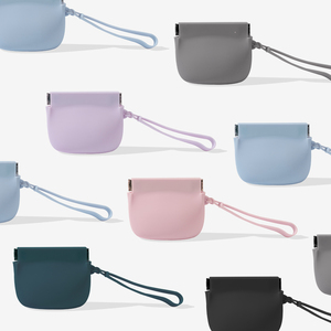 Sac à friandises pour chien en silicone, vente en gros, sac à nourriture portable imperméable, conteneur de collations de voyage avec clip pour chiot, chat, camping, randonnée - Product Image 4