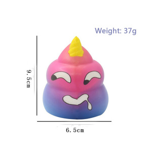 ألعاب إسفنجية للأطفال, ألعاب إسفنجية ناعمة بطباعة ملونة لشخصية يوني كورن من Squishies ويمكن تخفيف التوتر وإعطاءه ببطء - Product Image 3