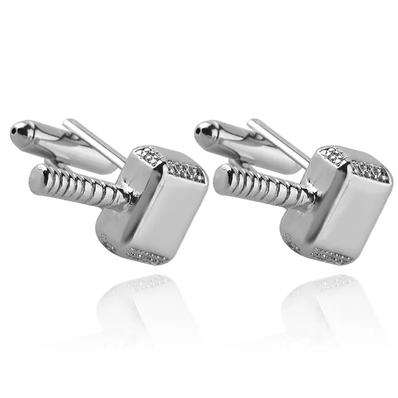 Custom Luxury Metal Unique Gold Shirt Hammer Mens Cufflinks