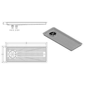 Vassoio raccogligocce in metallo integrato con umidificatore in vetro - Product Image 2