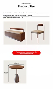 Divani in Legno Massello per Caffetterie e Set di Tavoli e Sedie in Acciaio Inox su Misura per Ristoranti e Bar - Product Image 6