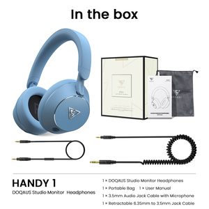 Audífonos <span class=keywords><strong>Doqaus</strong></span> Handy 1 con Cable, Sobre la Oreja, con Controlador de 50 mm para Monitoreo y Mezcla en Estudio - Product Image 6