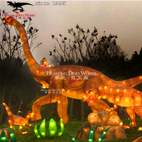 Lanterne de festival de lanternes de dinosaures vives personnalisées en usine pour décor de terrain de jeu