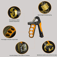 Contador mecánico 5- 100 kg Dispositivo de Fuerza manual Ejercitador de dedos Pinza de mano con contador electrónico