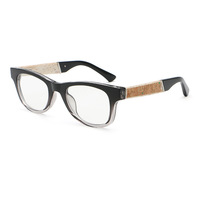 Monture de lunettes de vue rétro ultra légère TR90 avec branches anti-lumière bleue unisexe 6940