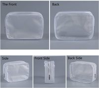 Nouvelle Trousse de Maquillage de Voyage Écologique en PVC Transparent Imperméable avec Fermeture Éclair
