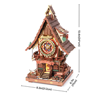 Robotime Rokr Bois Artisanat DIY Jouets En Gros LC901C À La Main Coucou Horloge Modèle Kit 3D Puzzles En Bois