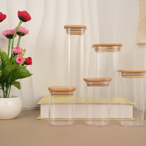 Hũ đựng thực phẩm trong nhà bếp được sắp xếp gọn gàng, hộp thủy tinh kín khí để bảo quản trong phòng đựng thức ăn - Product Image 6