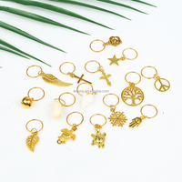 Accessoires de Tresses et Dreadlocks Africaines: Breloques de Bijoux Loc, Perles en Bois, Tubes Métalliques, Anneaux de Manchette pour Cheveux Tressés au Crochet