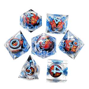 ลูกเต๋าทรงยาวสำหรับเกมกระดาน DND ดราก้อนเดนจ์ ทีม COC ทีมเล่นเกม TRPG คธูลู ลูกเต๋าเรซิ่นทรงหลายเหลี่ยม รูปทรงแมลง ชุด 7 ชิ้น - Product Image 2
