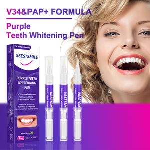 Biểu Tượng Tùy Chỉnh Màu Tím Răng Làm Trắng Bút Kit Men An Toàn Làm Trắng Bút 3Ml X3 - Product Image 3