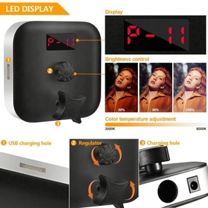 Double bras, meilleur anneau lumineux pour les maquilleurs, éclairage pour la photographie de produits, lampe de table LED 50W pour l'extension de cils - Product Image 4