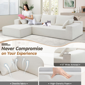 Fournisseur de meubles sur mesure à Foshan, vente en gros, faible MOQ 1 pièce, canapés en L abordables, idéaux pour les petites entreprises en ligne - Product Image 5