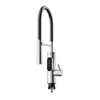 Prix Usine Chauffe-Eau Instantané de Cuisine à Fixation sur Plan en Acier Inoxydable, 3 à 5 Secondes, Robinet d'Eau Chaude à la Demande