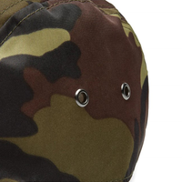 Casquette de camp camouflage 5 panneaux en nylon personnalisée en gros avec étiquette