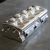 Couvre-culbuteurs haute performance en aluminium CNC et acier inoxydable, sur mesure par électroérosion à fil pour l'amélioration du moteur