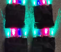 Gants laser LED avec lumière laser verte et rouge Spectacle de danse sur scène DJ Club Party Performance Wear Show Vêtements LED Laser pour fête
