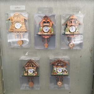Đồ Trang Trí Nội Thất Kích Thước Nhỏ Đồng Hồ Treo Tường Nhỏ 3D Bằng Gỗ Cuckoo Thủ Công Thạch Anh - Product Image 4