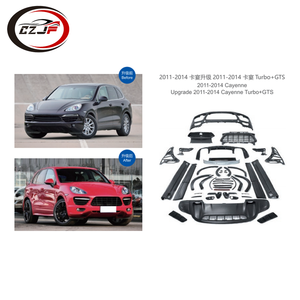 CZJF PP กันชนหน้า Bady ชุดสําหรับปอร์เช่ <span class=keywords><strong>Cayenne</strong></span> 2011-2014 อัพเกรดปอร์เช่ <span class=keywords><strong>Cayenne</strong></span> 2011-2014 เทอร์โบ + <span class=keywords><strong>GTS</strong></span> - Product Image 3