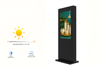 Kiosque tactile extérieur avec verre trempé IK10 et système de contrôle intelligent de la température