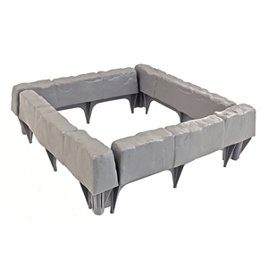 Set di 8 Pezzi di Recinzione Moderna <span class=keywords><strong>in</strong></span> Finta Pietra, Bordo <span class=keywords><strong>per</strong></span> Giardino Facile da Installare, Bordura <span class=keywords><strong>in</strong></span> <span class=keywords><strong>Plastica</strong></span> <span class=keywords><strong>per</strong></span> Prato e <span class=keywords><strong>Aiuole</strong></span> - Product Image 1