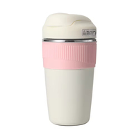 Mug à café créatif en acier inoxydable à double paroi, mugs de voyage pour boissons chaudes avec couvercle multifonction