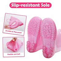 Bottes de pluie en PVC pour enfants, résistantes à l'eau, mi-mollet, mode rose, personnalisées OEM et ODM, pour filles, YL-1422