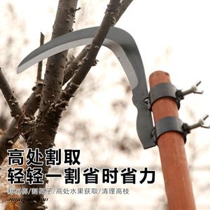 Coltello per Noci di Areca in Acciaio al Manganese, Attrezzo Agricolo per Esterni, Falce per Taglio Erba e Piante Acquatiche, Falce per Banane ad Alta Quota - Product Image 4
