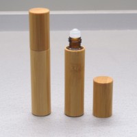 10ml rouleau bouteille en verre bambou rouleau bouteille de parfum