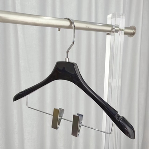 Nouvelles Cintres en Acrylique Transparent, Noir, Blanc et Givré pour Vêtements et Pantalons avec Pinces Élégantes – Idéal pour Magasins <span class=keywords><strong>de</strong></span> Vêtements - Product Image 4