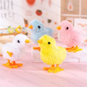 Cute Fluffy Wind up Jumping Chick Toys Baby <b>Chicken</b> Clockwork Classic Toy for Easter <b>Gift</b> Basket Stuffer - Product Image 4